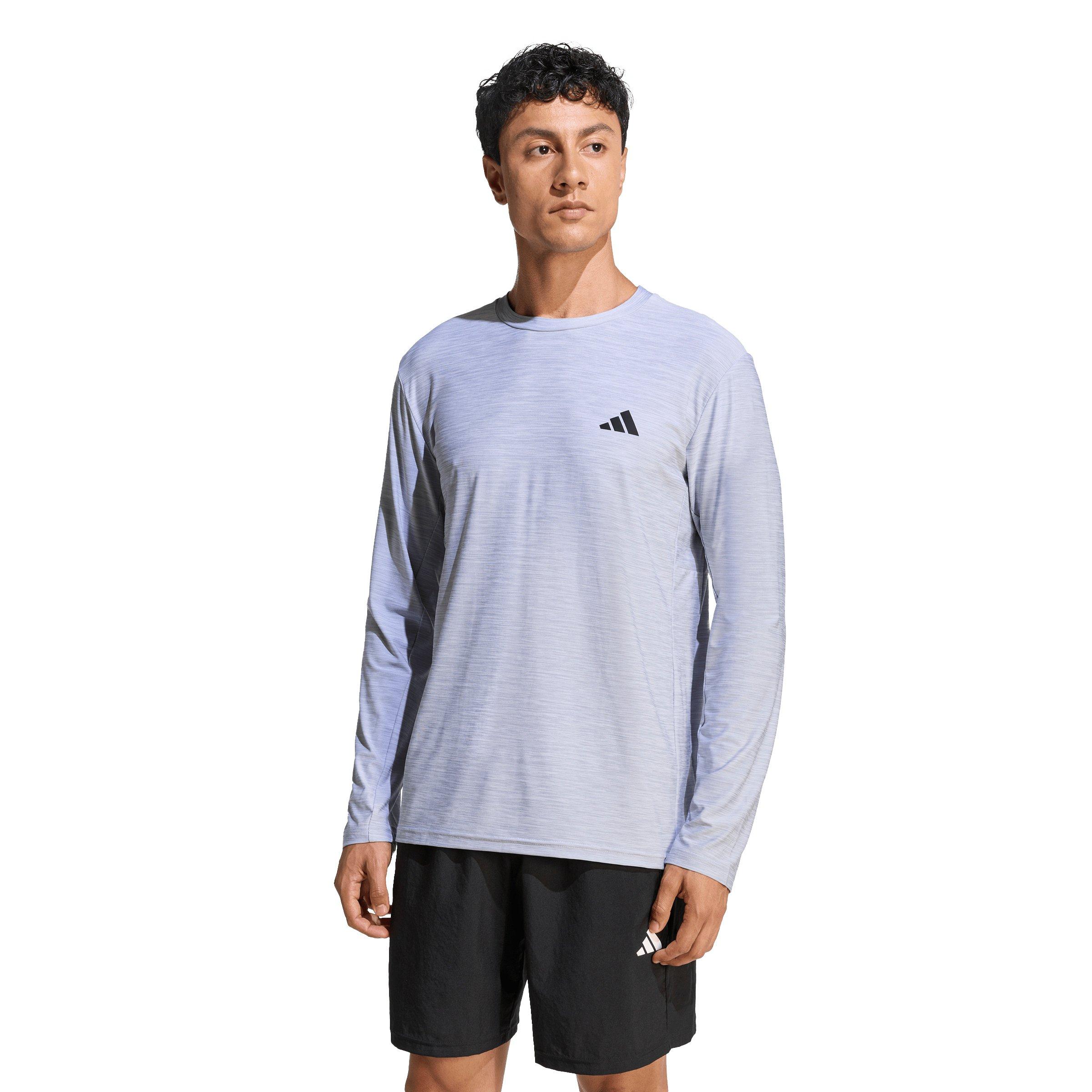 adidas Men's Workout Essentials Flex Long-Sleeve T-Shirt - White - WHITE